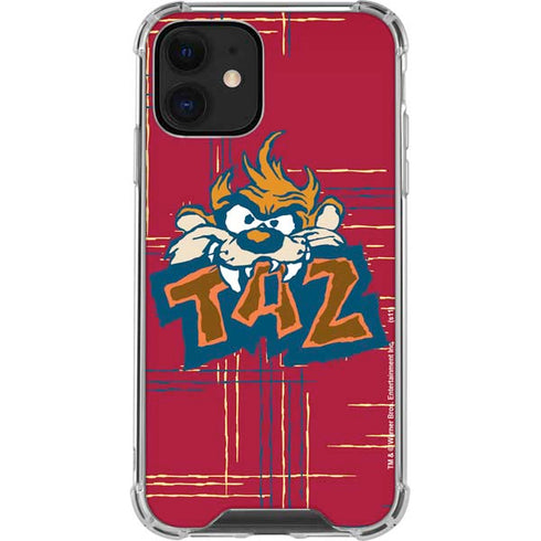 Looney Tunes Tasmanian Devil Bite iPhone 12 Mini Clear Case