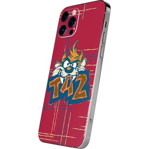 Looney Tunes Tasmanian Devil Bite iPhone 12 Pro Skin