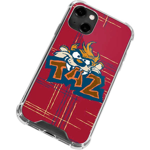 Looney Tunes Tasmanian Devil Bite iPhone 14 Clear Case
