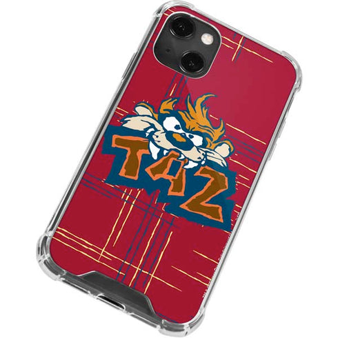 Looney Tunes Tasmanian Devil Bite iPhone 14 Plus Clear Case