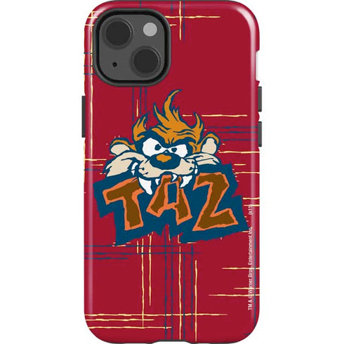 Looney Tunes Tasmanian Devil Bite iPhone 15 Impact Case