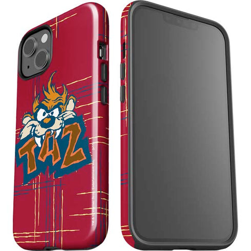 Looney Tunes Tasmanian Devil Bite iPhone 15 Impact Case