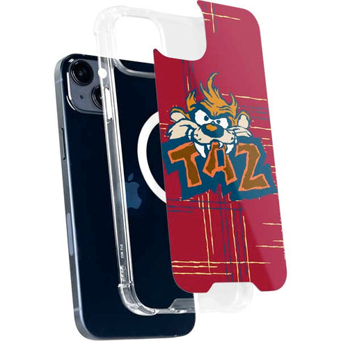 Looney Tunes Tasmanian Devil Bite iPhone 14 Plus MagSafe Case
