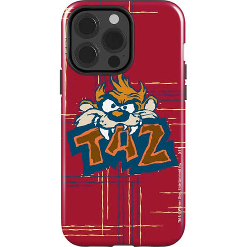 Looney Tunes Tasmanian Devil Bite iPhone 15 Pro Impact Case