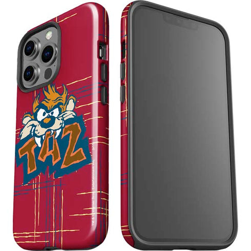 Looney Tunes Tasmanian Devil Bite iPhone 14 Pro Impact Case
