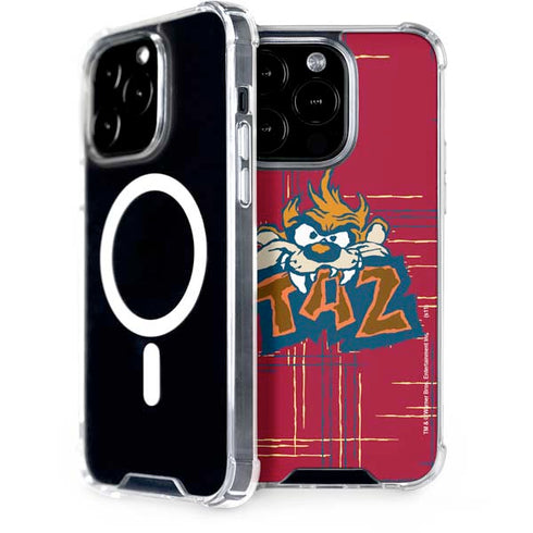 Looney Tunes Tasmanian Devil Bite iPhone 15 Pro MagSafe Case