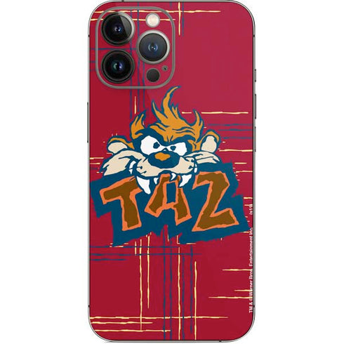 Looney Tunes Tasmanian Devil Bite iPhone 14 Pro Max Skin