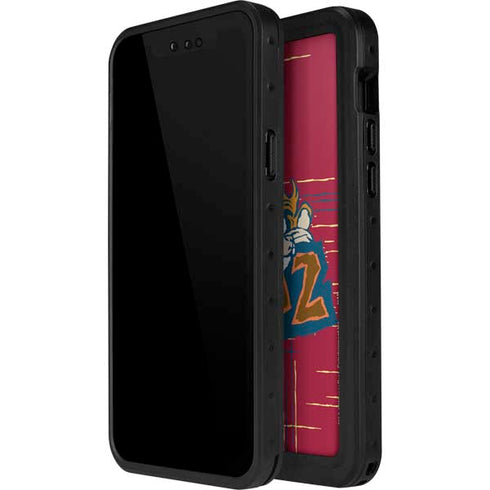 Looney Tunes Tasmanian Devil Bite iPhone 14 Pro Max Waterproof Case