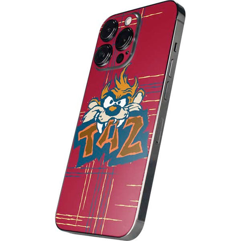 Looney Tunes Tasmanian Devil Bite iPhone 14 Pro Skin