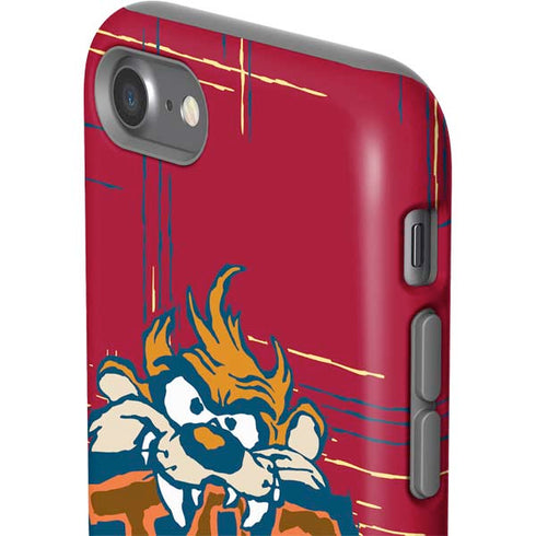 Looney Tunes Tasmanian Devil Bite iPhone SE (2nd & 3rd Gen) Pro Case