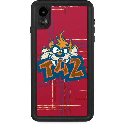 Looney Tunes Tasmanian Devil Bite iPhone XR Waterproof Case