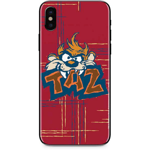 Looney Tunes Tasmanian Devil Bite iPhone XS Skin