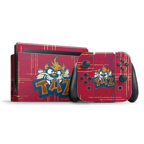 Looney Tunes Tasmanian Devil Bite Nintendo Switch Bundle Skin