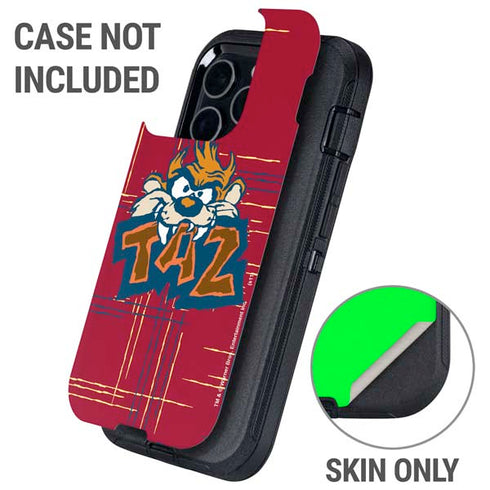 Looney Tunes Tasmanian Devil Bite Otterbox Defender iPhone Skin