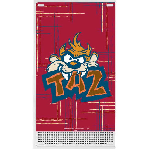 Looney Tunes Tasmanian Devil Bite Xbox Series S Console Skin