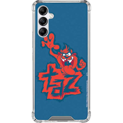 Looney Tunes Tasmanian Devil Blue Galaxy A14 5G Clear Case
