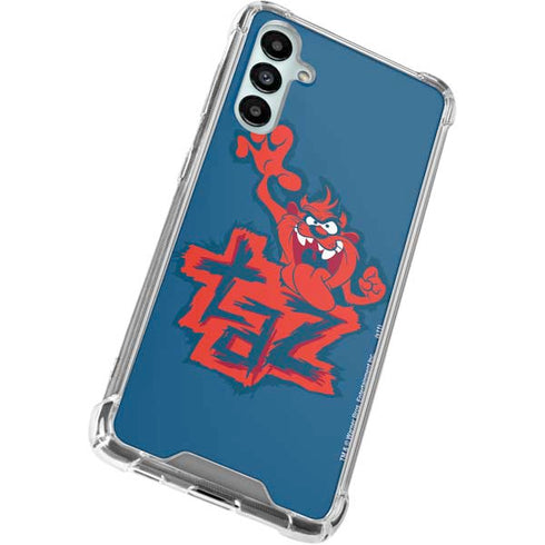 Looney Tunes Tasmanian Devil Blue Galaxy A15 5G Clear Case