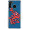 Looney Tunes Tasmanian Devil Blue Galaxy A21 Clear Case