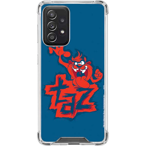 Looney Tunes Tasmanian Devil Blue Galaxy A52 5G Clear Case