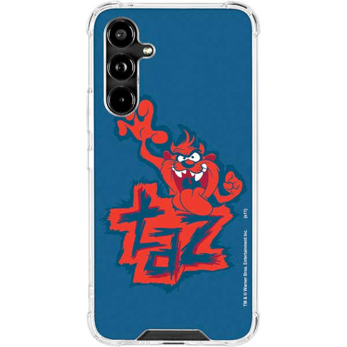 Looney Tunes Tasmanian Devil Blue Galaxy A54 5G Clear Case