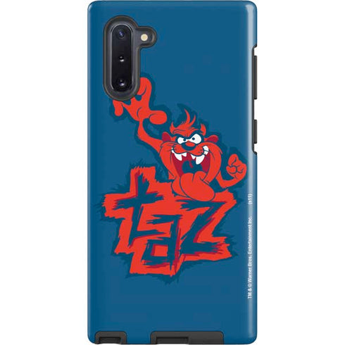 Looney Tunes Tasmanian Devil Blue Galaxy Note 10 Pro Case
