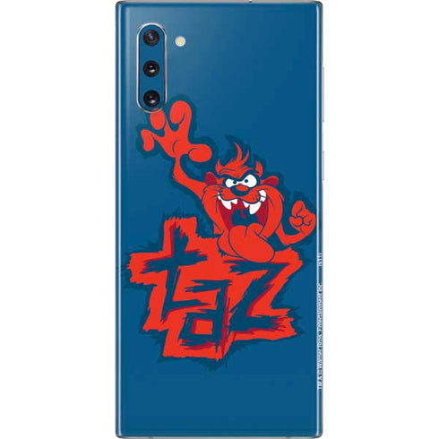 Looney Tunes Tasmanian Devil Blue Galaxy Note 10 Skin