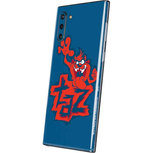 Looney Tunes Tasmanian Devil Blue Galaxy Note 10 Skin