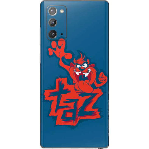 Looney Tunes Tasmanian Devil Blue Galaxy Note20 5G Skin