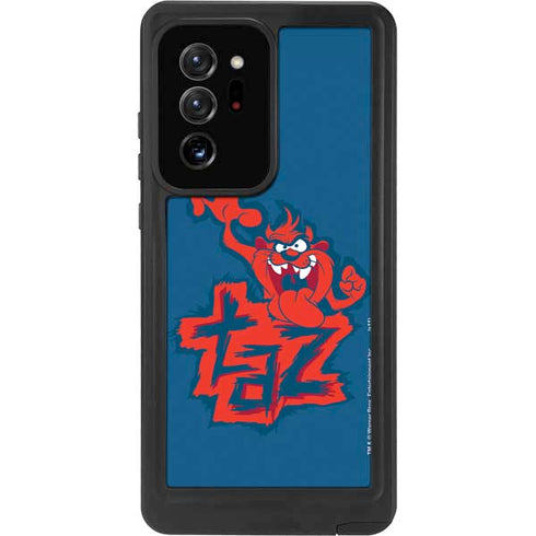 Looney Tunes Tasmanian Devil Blue Galaxy Note20 Ultra 5G Waterproof Case
