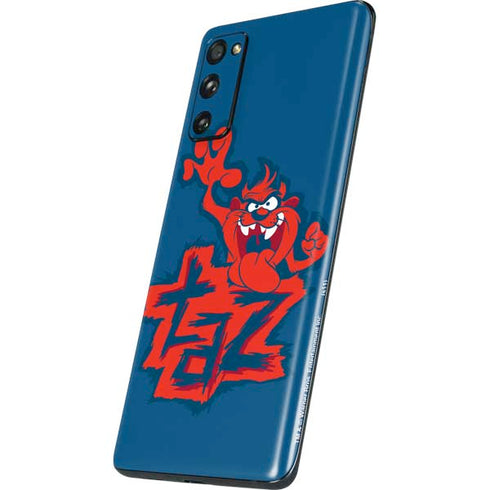 Looney Tunes Tasmanian Devil Blue Galaxy S20 Fan Edition Skin