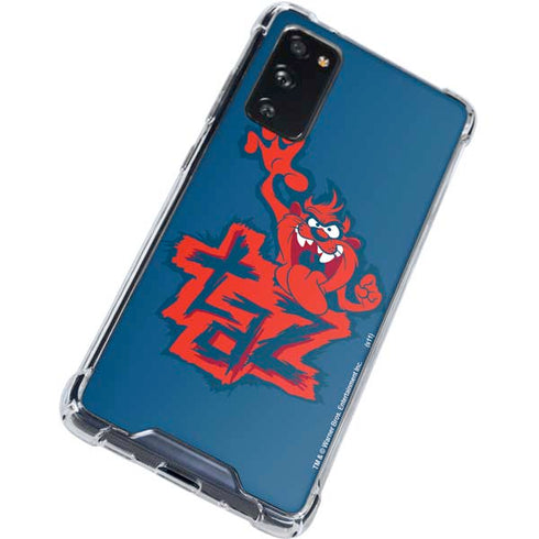 Looney Tunes Tasmanian Devil Blue Galaxy S20 FE Clear Case