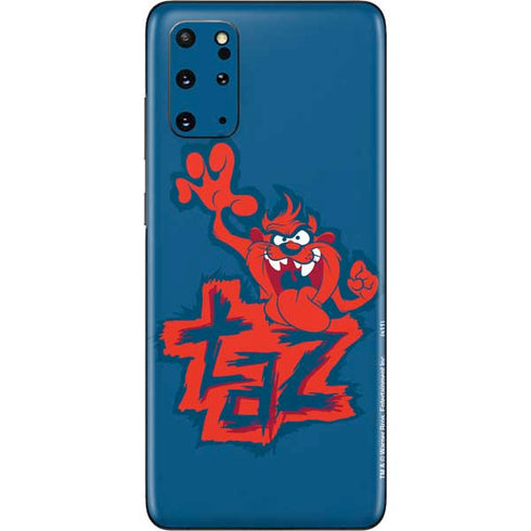 Looney Tunes Tasmanian Devil Blue Galaxy S20 Plus Skin