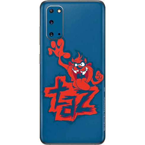 Looney Tunes Tasmanian Devil Blue Galaxy S20 Skin