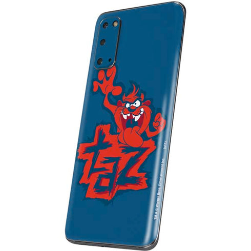 Looney Tunes Tasmanian Devil Blue Galaxy S20 Skin