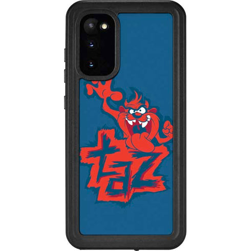Looney Tunes Tasmanian Devil Blue Galaxy S20 Waterproof Case