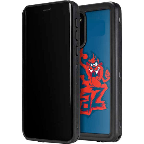 Looney Tunes Tasmanian Devil Blue Galaxy S20 Waterproof Case