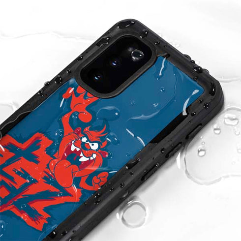Looney Tunes Tasmanian Devil Blue Galaxy S20 Waterproof Case