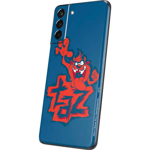 Looney Tunes Tasmanian Devil Blue Galaxy S21 5G Skin