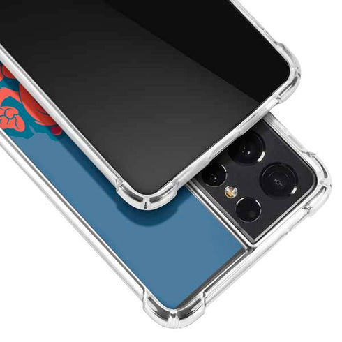 Looney Tunes Tasmanian Devil Blue Galaxy S21 Ultra 5G Clear Case