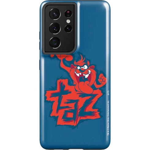 Looney Tunes Tasmanian Devil Blue Galaxy S21 Ultra 5G Pro Case