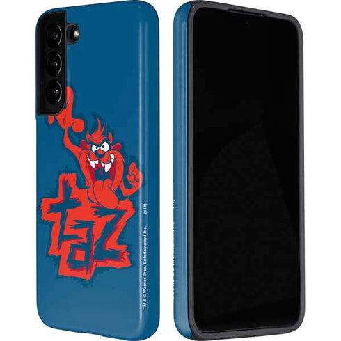 Looney Tunes Tasmanian Devil Blue Galaxy S22 Plus Pro Case