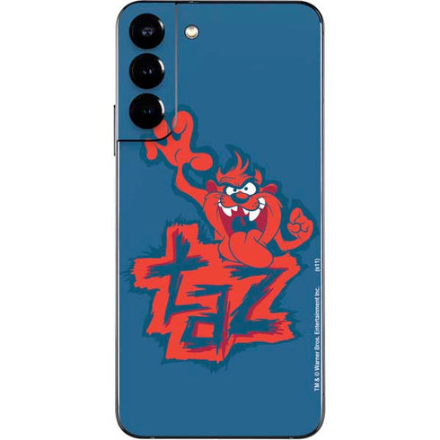 Looney Tunes Tasmanian Devil Blue Galaxy S22 Plus Skin