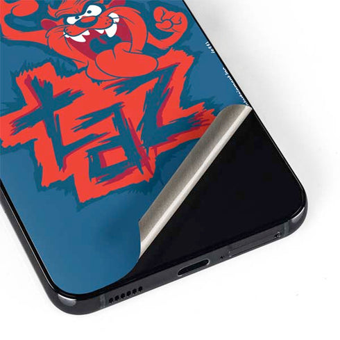 Looney Tunes Tasmanian Devil Blue Galaxy S22 Plus Skin