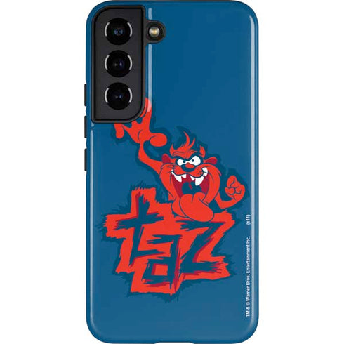 Looney Tunes Tasmanian Devil Blue Galaxy S22 Pro Case