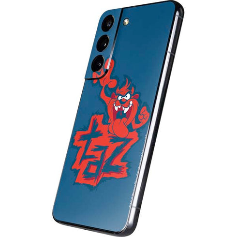 Looney Tunes Tasmanian Devil Blue Galaxy S22 Skin