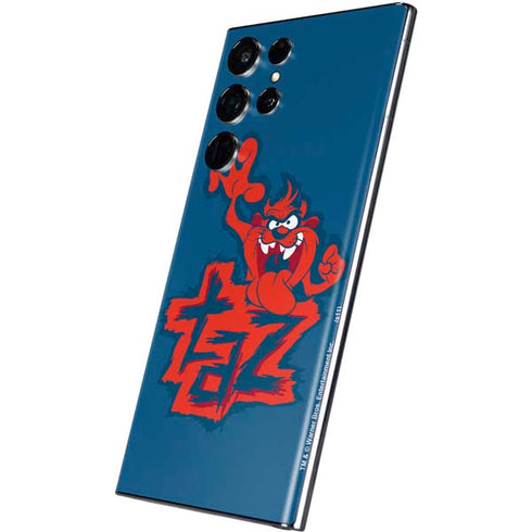 Looney Tunes Tasmanian Devil Blue Galaxy S22 Ultra Skin