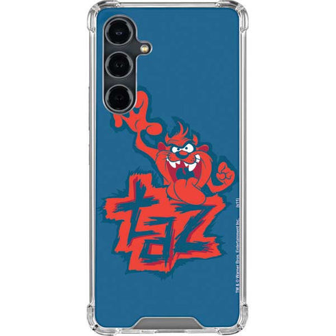 Looney Tunes Tasmanian Devil Blue Galaxy S23 FE Clear Case