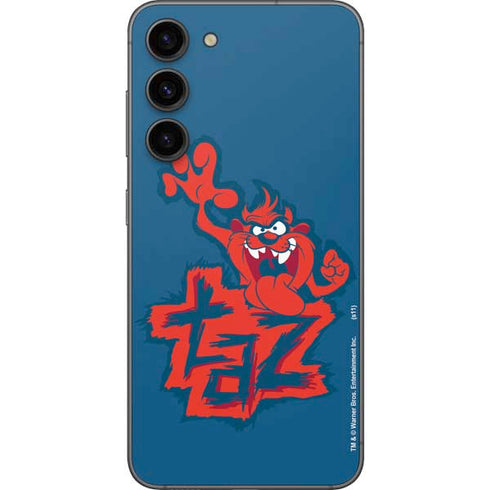 Looney Tunes Tasmanian Devil Blue Galaxy S23 Plus Skin