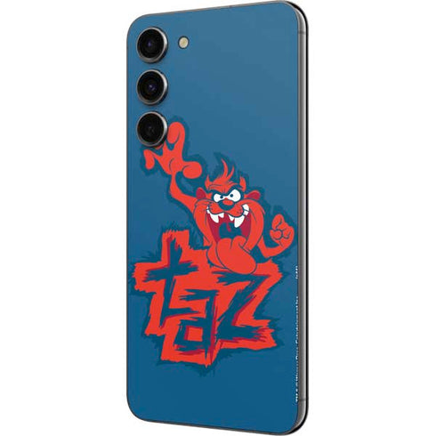 Looney Tunes Tasmanian Devil Blue Galaxy S23 Plus Skin