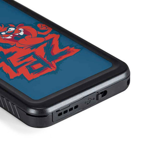 Looney Tunes Tasmanian Devil Blue Galaxy S23 Plus Waterproof Case